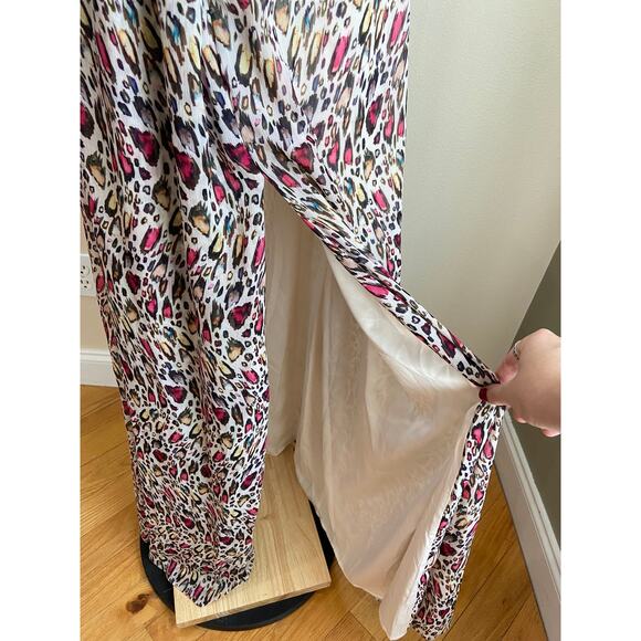 NEW Revolve Majorelle Maxi Dress Medium Talia Animal Leopard Print Side Slit - Picture 6 of 10